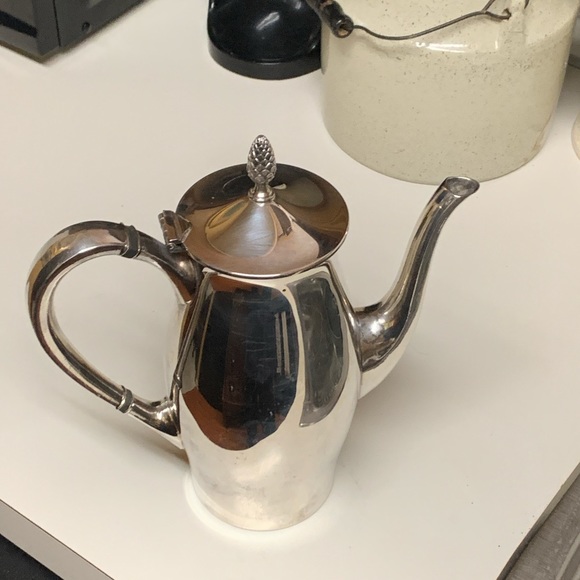 Mid Century Vintage Gorham Silver Paul Revere Pineapple Finial Coffee Pot Carafe - Picture 14 of 16